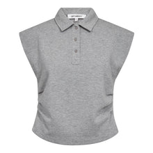 Indlæs billede til gallerivisning CO' COUTURE Sida Polo Top Grey Melange
