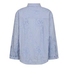 Indlæs billede til gallerivisning CO&#39; COUTURE Xavier Stripe Flower Shirt Pale Blue
