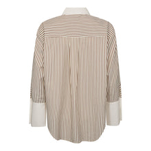Indlæs billede til gallerivisning CO' COUTURE Avara CC Stripe Shirt Bone/Brown
