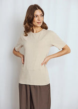 Indlæs billede til gallerivisning BRUUN &amp; STENGADE Abelone Slim Fit T-shirt Sand
