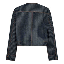 Indlæs billede til gallerivisning CO' COUTURE Sigga Stripe Jacket Denim Blue
