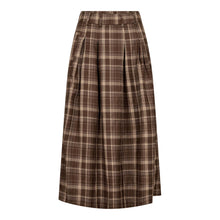 Indlæs billede til gallerivisning CO' COUTURE Dagny Anya Check Pleat Skirt Brown
