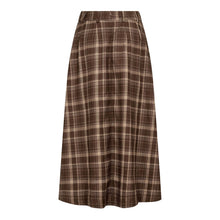 Indlæs billede til gallerivisning CO' COUTURE Dagny Anya Check Pleat Skirt Brown
