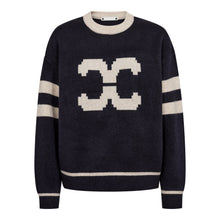 Indlæs billede til gallerivisning CO' COUTURE Row Coco Logo Knit Navy
