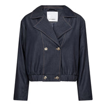 Indlæs billede til gallerivisning CO' COUTURE Teryy Double Breasted Blazer Navy Denim
