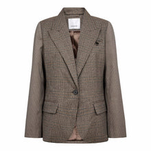 Indlæs billede til gallerivisning CO' COUTURE Veya Check Fitted Blazer Brown
