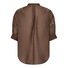 Indlæs billede til gallerivisning CO' COUTURE Kawa Emb V-Shirt Dark Brown

