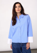 Indlæs billede til gallerivisning CO' COUTURE Elona Check Cuff Shirt Pale Blue

