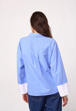 Indlæs billede til gallerivisning CO' COUTURE Elona Check Cuff Shirt Pale Blue
