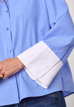 Indlæs billede til gallerivisning CO' COUTURE Elona Check Cuff Shirt Pale Blue
