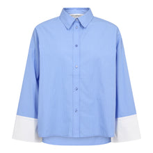 Indlæs billede til gallerivisning CO' COUTURE Elona Check Cuff Shirt Pale Blue

