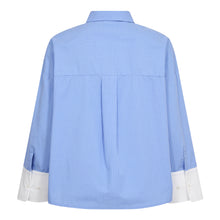 Indlæs billede til gallerivisning CO' COUTURE Elona Check Cuff Shirt Pale Blue
