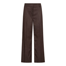 Indlæs billede til gallerivisning CO' COUTURE Sina Pin Wide Pant Dark Brown
