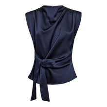 Indlæs billede til gallerivisning CO' COUTURE Safira Pleat Top Navy
