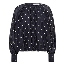 Indlæs billede til gallerivisning CO' COUTURE Dita Dot Ballon Blouse Navy
