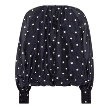 Indlæs billede til gallerivisning CO' COUTURE Dita Dot Ballon Blouse Navy
