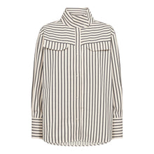 Indlæs billede til gallerivisning CO' COUTURE Andy Stripe Pocket Shirt Dusty Green
