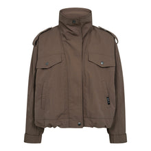 Indlæs billede til gallerivisning CO' COUTURE Alina Double Funnel Neck Jacket Brown
