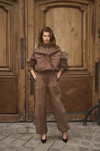 Indlæs billede til gallerivisning CO' COUTURE Alina Double Funnel Neck Jacket Brown
