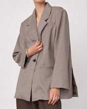 Indlæs billede til gallerivisning CO' COUTURE Mida Check Powder Blazer Bone
