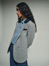 Indlæs billede til gallerivisning HEYANNO MMHBrave Tweed Blazer Grey Melange
