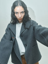 Indlæs billede til gallerivisning HEYANNO Amuse Wool Jacket Grey Melange
