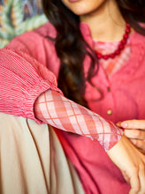 Indlæs billede til gallerivisning BLACK COLOUR Bcanne Mesh Blouse Red Check
