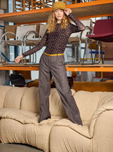 Indlæs billede til gallerivisning BLACK COLOUR Bcannie Mesh Blouse Coffee Dot
