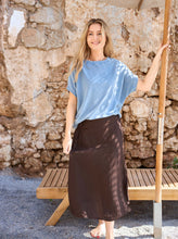 Indlæs billede til gallerivisning BLACK COLOUR Bczelda Vintage Tee Light Blue
