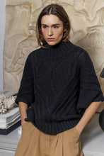 Indlæs billede til gallerivisning PROJECT AJ117 Signe Strik Vest Sort
