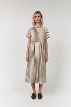 Indlæs billede til gallerivisning LOLLYS LAUNDRY Aliyali Maxi Dress SS Dark Mokka
