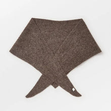 Indlæs billede til gallerivisning BECK SÖNDERGAARD Alpaca Wool Triangle Scarf Hot Fudge Brown
