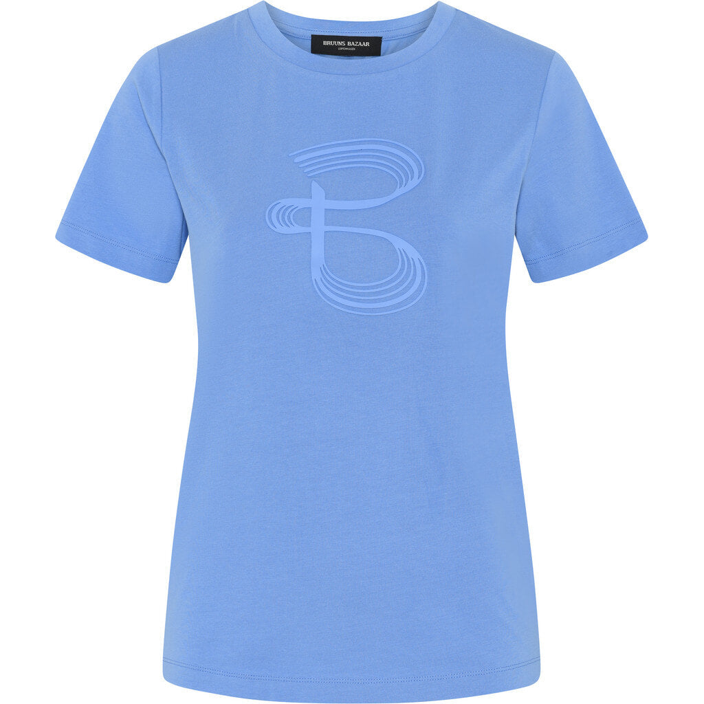 BRUUNS BAZAAR Alnus Ruba Tee Cornflower Blue