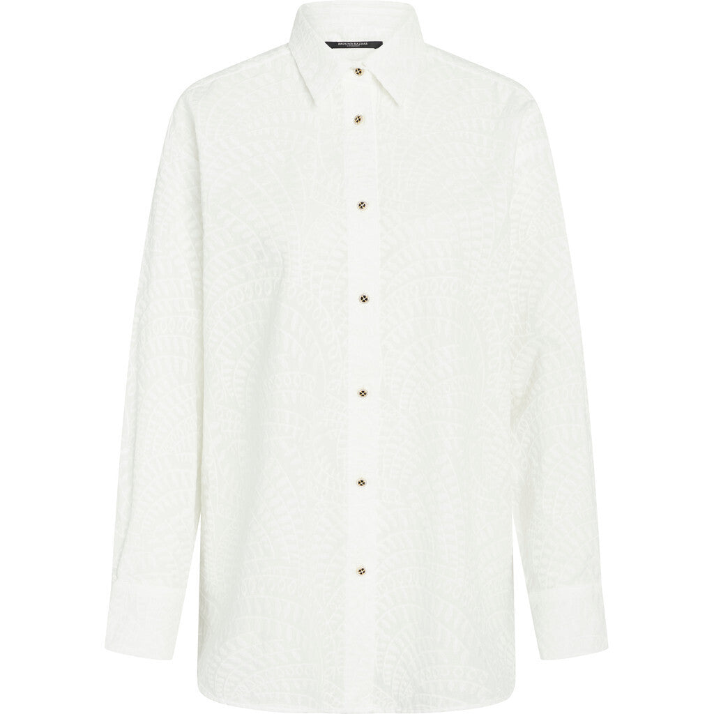 BRUUNS BAZAAR Coreopsis Luas Shirt White