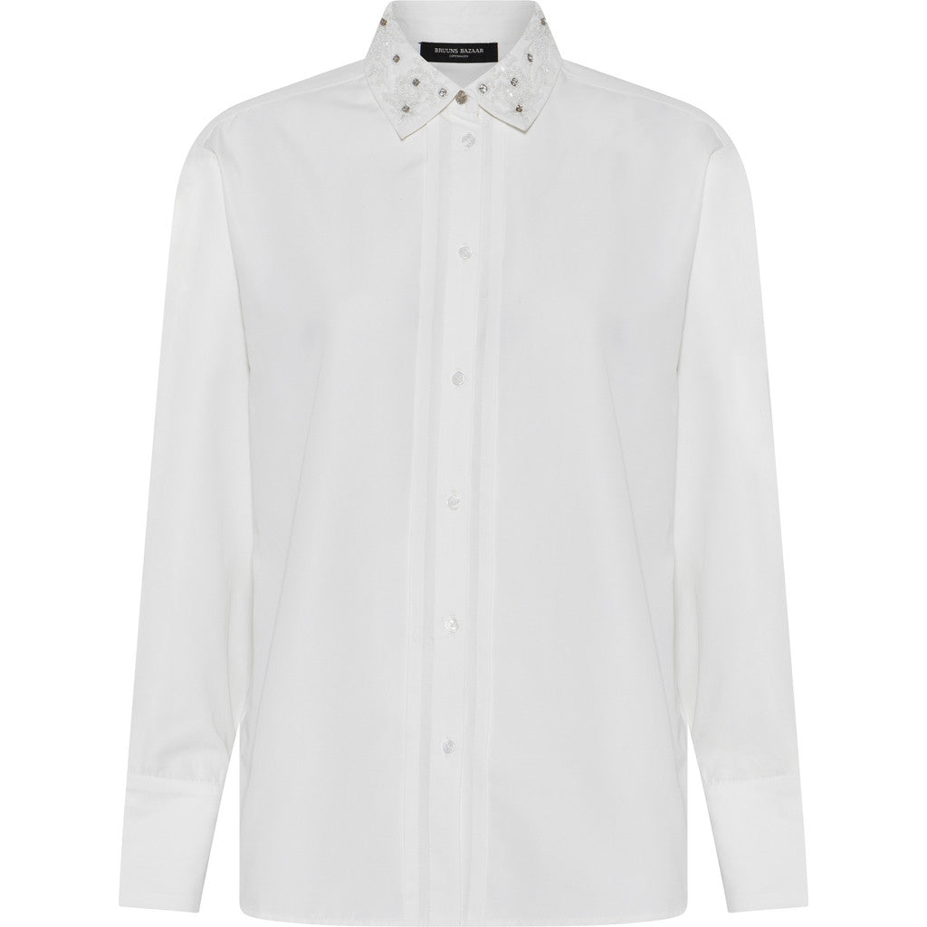 BRUUNS BAZAAR Chrisoula Siw Shirt White