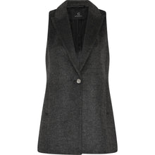 Indlæs billede til gallerivisning BRUUNS BAZAAR Fallopia Lianna Waistcoat Dark Grey
