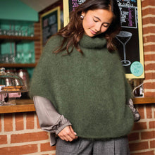 Indlæs billede til gallerivisning BLACK COLOUR Bcbjoerk Roll Neck Poncho Army
