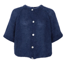 Indlæs billede til gallerivisning BLACK COLOUR Bcbjoerk Patent Knit Cardigan Navy
