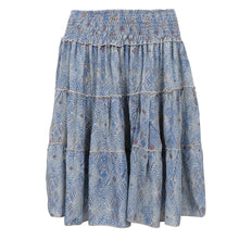 Indlæs billede til gallerivisning BLACK COLOUR Bcluna Boho Short Skirt Blue Argyle
