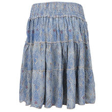 Indlæs billede til gallerivisning BLACK COLOUR Bcluna Boho Short Skirt Blue Argyle
