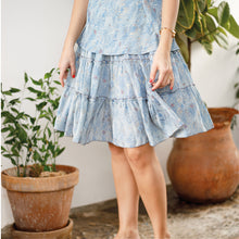 Indlæs billede til gallerivisning BLACK COLOUR Bcluna Boho Short Skirt Blue Argyle
