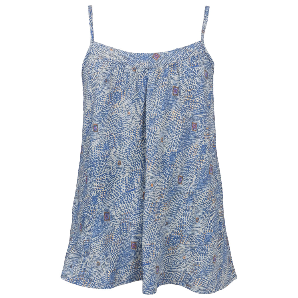 BLACK COLOUR Bcluna Vea Strap Top Blue Argyle