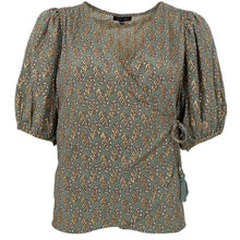 Indlæs billede til gallerivisning BLACK COLOUR Bcluna Puff Wrap Blouse Olive Mist

