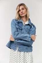 Indlæs billede til gallerivisning LOLLYS LAUNDRY Bird Denim Jacket Washed Denim
