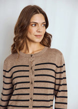 Indlæs billede til gallerivisning BRUUN &amp; STENGADE Kjersti Reg. Fit Knitwear Brown/Black
