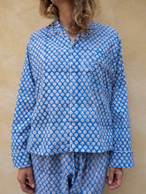 Indlæs billede til gallerivisning CRAFT SISTERS Pyjamas Blockprint Blue Opal
