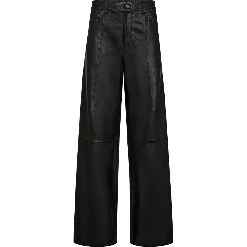 DEPECHE Boa Hw Pants Wide Leg Black