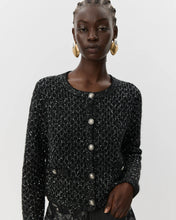 Indlæs billede til gallerivisning SOFIE SCHNOOR Carnet Cardigan Black Glitter
