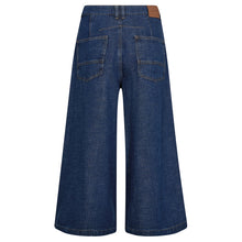 Indlæs billede til gallerivisning MOS MOSH Culotte Arge Jeans Crop Dark Blue
