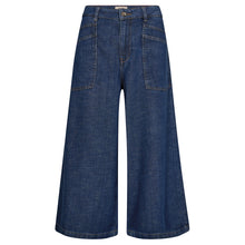 Indlæs billede til gallerivisning MOS MOSH Culotte Arge Jeans Crop Dark Blue
